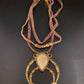 Three Leather Stone Necklace