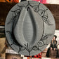 Grey Painted Hat